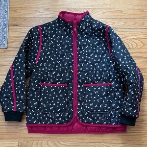 quilted floral cottagecore jacket